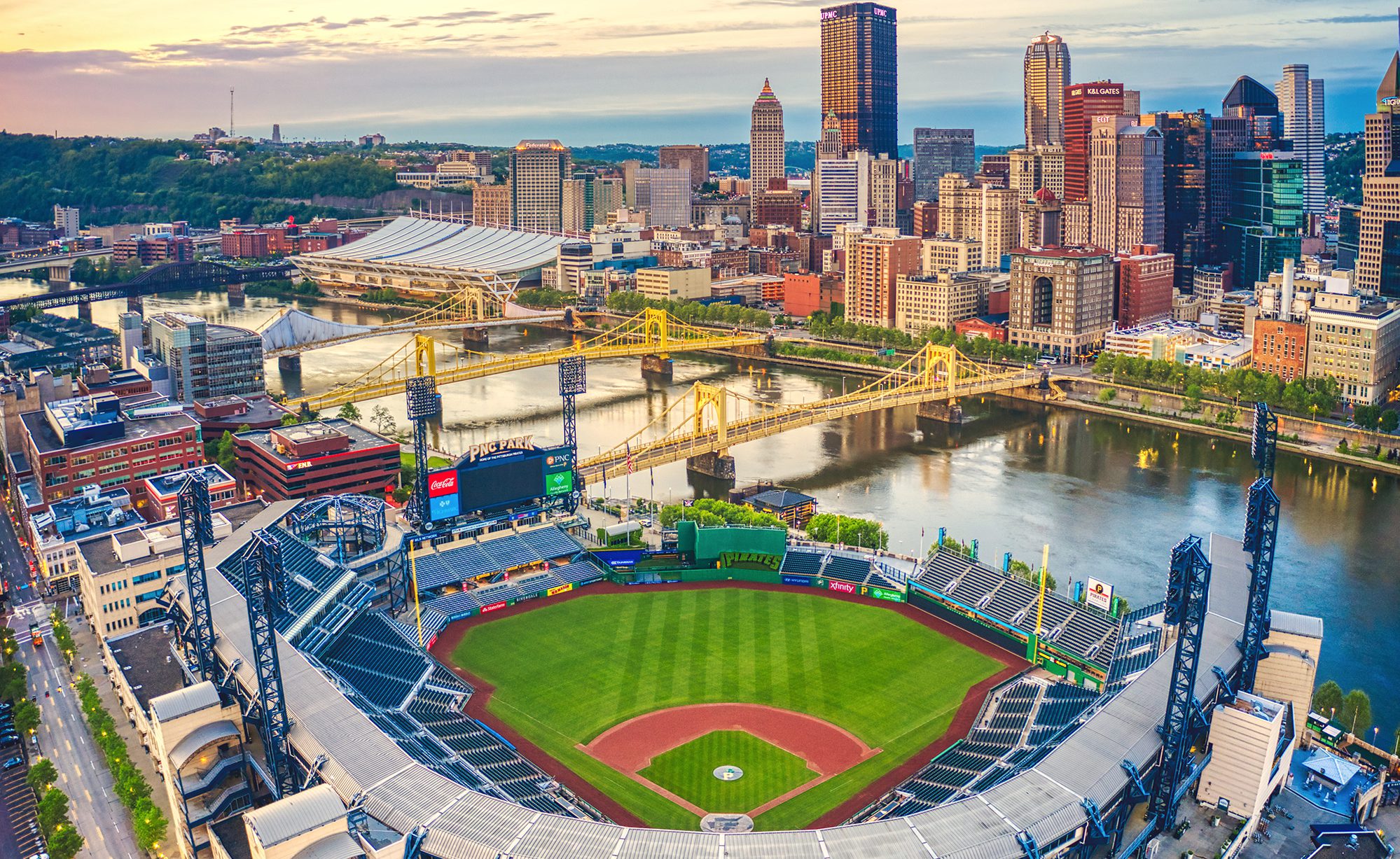 Aerial view of PNC Park